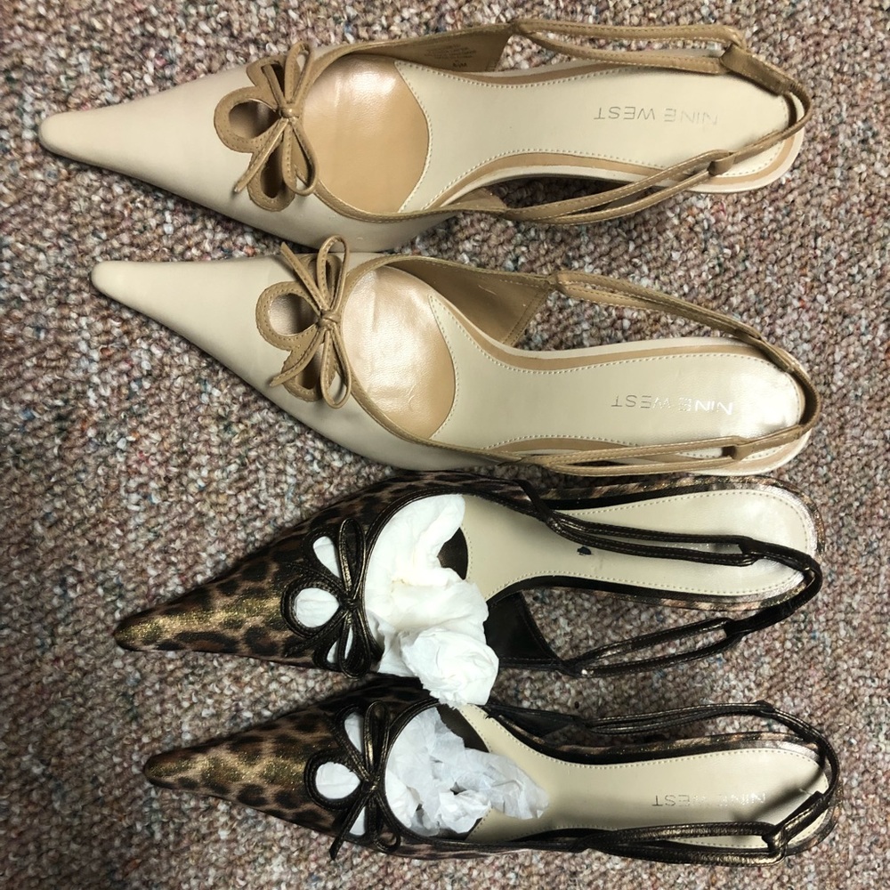 LOT OF 2 Nine West Heels size 8.5 EXCELLENT!